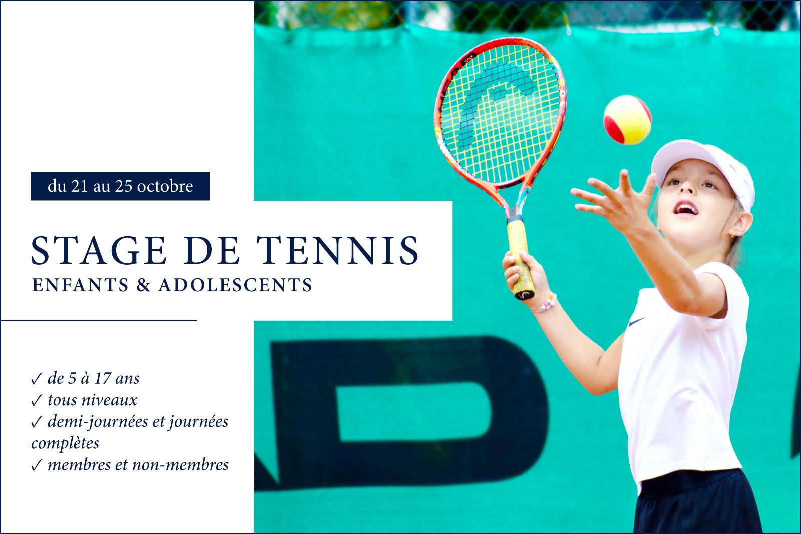 STAGE ENFANTS ET ADOLESCENTS - Octobre 2024