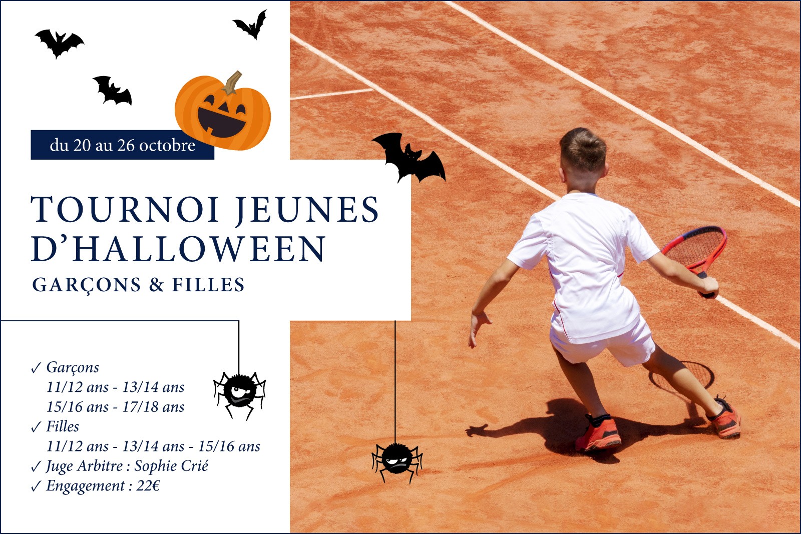 TOURNOI JEUNES D'HALLOWEEN - du 20 au 26 octobre