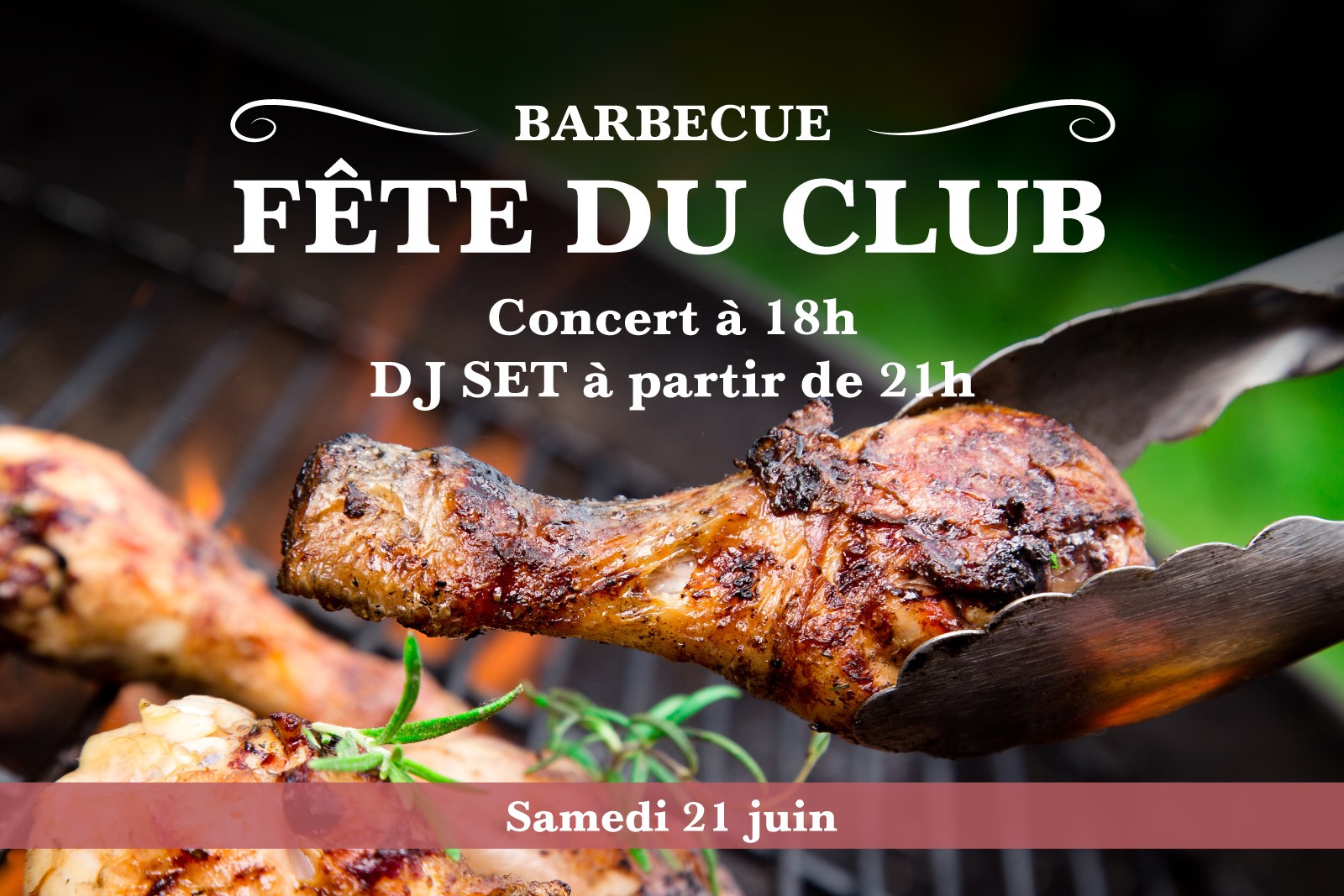 FÊTE DU CLUB - Samedi 21 juin