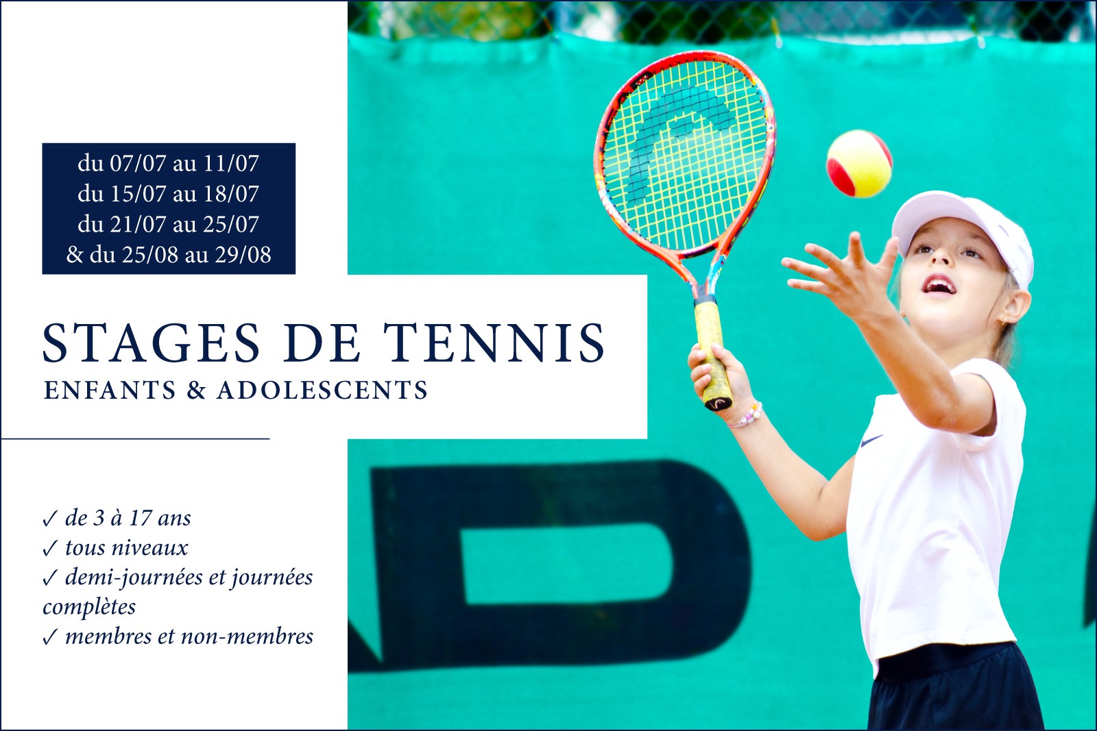 STAGES ENFANTS ET ADOLESCENTS - Été 2025