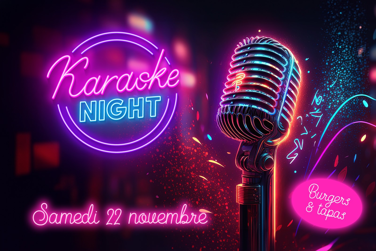 SOIRÉE KARAOKÉ - Samedi 22 novembre