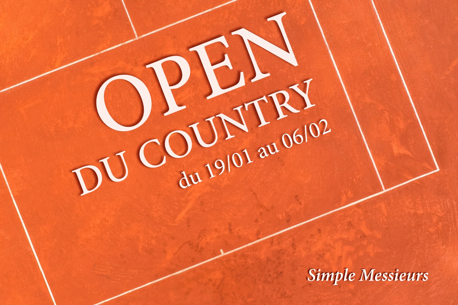 OPEN DU COUNTRY - du 19 janvier au 6 février