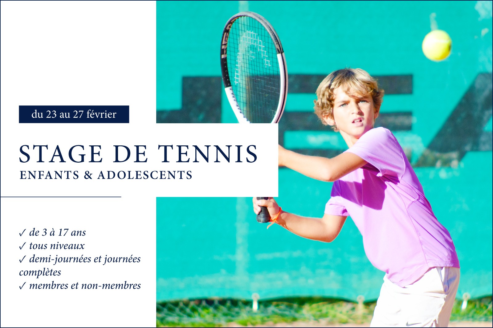 STAGE ENFANTS ET ADOLESCENTS - Février 2026