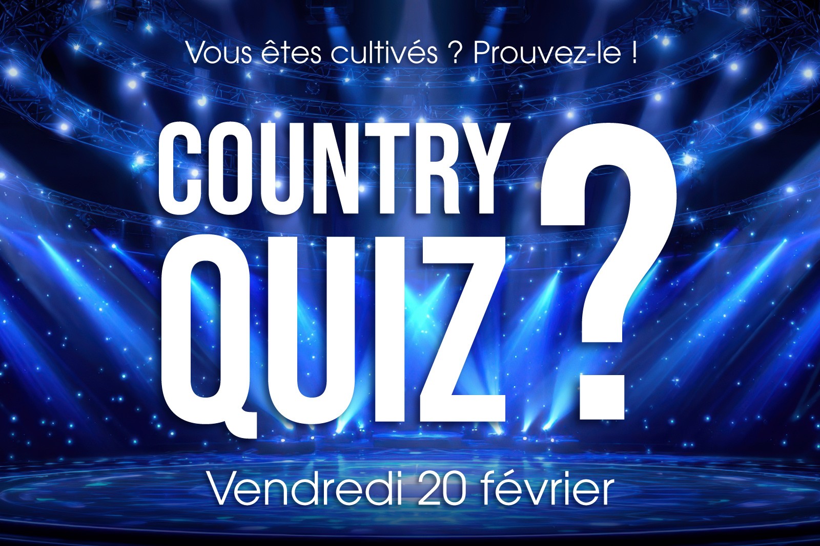 SOIRÉE COUNTRY QUIZ - Vendredi 20 février